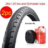 ราคา Kenda ยางรถจักรยาน26X1 25 BMX MTB ยางจักรยานเสือภูเขาน้ำหนักเบา550G 26 1 25 Schrader Presta 48L ท่อภายในจักรยาน (17593200820)