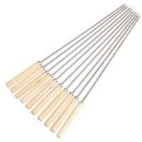ราคา ไม้เสียบบาร์บีคิว ปิ้งย่าง เหล็กเสียบอาหาร เบอร์ 35 แพค 10 อัน (18526630107)