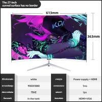 ราคา สุ่มคีย์บอร์ดและเมาส์ จอคอมพิวเตอร์ 34นิ้ว จอคอม 22นิ้ว 24นิ้ว 27นิ้ว จอแสดงผล HD LCD การออกแบบขอบไมโคร ความละเอียด 1920 1080 อัตราการรีเฟรช (20607376610)