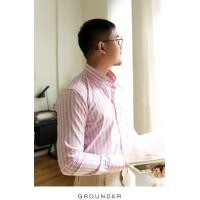 ราคา GROUNDER PINK STRIPE BUTTON DOWN SHIRT เสื้อเชิ้ต เสื้อสีชมพูลายทาง แบบเรียบ เสื้อเชิ้ตทำงาน ทรงตรง ใส่สบาย ผ้ารีดง่าย (20875532542)