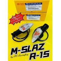 ราคา ไฟเลี้ยวหลัง Mslaz R15 ฝาใส คู่ซ้าย ขวา รุ่นสายไฟยาว อย่างดี HMA ไฟเลี้ยวชุดmslaz ชุดไฟเลี้ยวmslaz ไฟเลี้ยวหลังr15 ไฟเลี้ยวmslaz ไฟเลี้ยวr15 ไฟเลี้ยวหลังอาร์15 (9502180689)