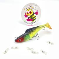 ราคา ปลายางซูโม่ มีคลื่นเสียง ปลายางตีเหยื่อปลอม ปลายาง SUMO ปลายางเฮอริเคน H5011 8 10 CM แท้ 100 (18908190114)