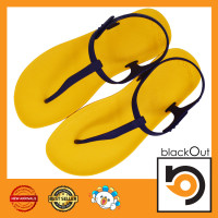 ราคา Blackout Flipper Slingblack แตะหนีบรัดส้นเหลือง หูน้ำเงิน (414410128)