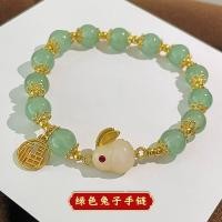 ราคา กำไลหยกนำโชคกำไลข้อมือกระต่ายกระต่ายหยกพร้อมจี้ FU (19478353852)