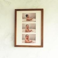 ราคา กรอบรูปใส่รูป 3 ช่อง ขนาด กรอบ 30x40cm ทำจากไม้สัก ไม้โอ๊ค แท้ 100 (18784761518)