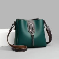 ราคา Leather Bucket Bags 2021 New Fashion Famaous nd Womens Bag Leather One Shoulder Crossbody Wide Shoulder Strap Handbag for Women (14666971539)