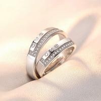 ราคา แหวนคู่รูปมงกุฎหัวใจกางเขนโรแมนติกสำหรับผู้หญิงเพทายขนาดเล็กสุดหรูแหวนลาย Forever Love เครื่องประดับหมั้นสัญญา (18975195852)