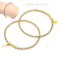 ราคา กำไลเงินแท้ 92 5 2 กษัตริย์ Italy Beads Ball Slash (19760130296)