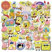 ราคา MUYA 50pcs SpongeBob SquarePants Stickers Waterproof Cartoon Vinyl Stickers for Kids (15335866617)