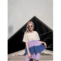 ราคา S1 ชุดเซ็ท ผ้าฝ้าย เสื้อทรงขนมชั้น สไตล์มินิมอล (12564504245)