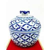 ราคา โถเบญจรงค์ 4 นิ้ว ฟ้าคราม (10157836037)