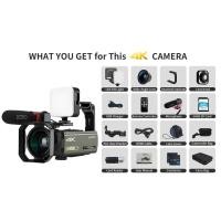 ราคา กล้องวิดีโอสำหรับการสตรีมสดบล็อกเกอร์ Ordro AX60 3 5 หน้าจอสัมผัส12x ออปติคอลซูม4K กล้องวิดีโอมืออาชีพ YouTube Vlog (11175930319)