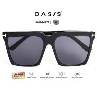 ราคา OASIS Sunglasses แว่นกันแดด รุ่น AMSG 4373 แว่นกันแดดทรงเหลี่ยม แว่นกันUV สีดำ (21100332251)