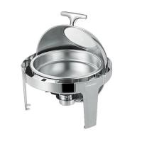 ราคา 6L ความจุขนาดใหญ่สแตนเลสในครัวเรือนเชิงพาณิชย์ที่ถอดออกได้รอบ Chafing จานแข็งบุฟเฟ่ต์อาหารอุ่นร้านอาหารกันน้ำถือเตากับเตาแอลกอฮอล์ (15590479103)