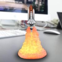 ราคา 3D พิมพ์กระสวยอวกาศจรวดไฟกลางคืน USB ชาร์จโคมไฟตกแต่งสก์ท็อป (1529260435)