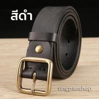 ราคา เข็มขัดหนังวัวแท้100 เกรดAAA หัวทองเหลืองสี่เหลี่ยมสำหรับผู้ชายเอว25 42นิ้ว เข็มขัดผู้ชายสไตล์วินเทจคาวบอย แถมที่เจาะรูและวิธีตัดสาย (17446502173)