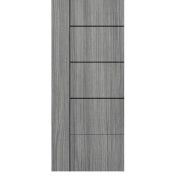 Leowood ประตูไม้เมลามีน ขนาด 3.5x80x200 ซม. รุ่น iDoor S6 ลาย 06