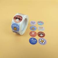 ราคา สติ๊กเกอร์ขอบคุณ Thank you Sticker สติ๊กเกอร์สำเร็จรูป ติดกล่อง ฉลากสินค้า ถุงขนม 500 ดวง ม้วน (16240192961)