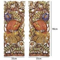 ราคา แผ่นไม้แกะสลัก แผ่นไม้สัก แผ่นไม้ติดผนังลายปลา ปลาติดผนัง ฉลุลายรูปปลา แผ่นไม้แขวนผนัง ตกแต่งบ้านเรือน รีสอร์ท โรงแรม (19164780173)