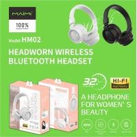 ราคา Maimi หูฟังไร้สาย รุ่น HM02 หูฟังครอบหู Hi Fi wireless Bluetooth headset หูฟังบลูทูธ เสียงดี หูฟัง ของแท้ 100 ประกัน 1ปี (18073026071)