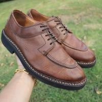 ราคา ส่งฟรี 9Us 27cm 42 5eu Hawkins EST 1850 Wilbert Split Toe Oxford Dress Brown Pre owned Authentic (21029269739)