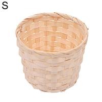 ราคา ตะกร้าไม้ไผ่สานใส่ชุดชั้นในตระกร้าใส่ผ้าพับได้กล่องใส่พืชหวายภาชนะใส่ของบนโต๊ะ (17243993965)