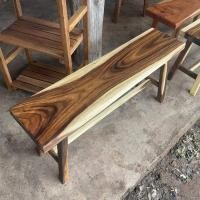 ราคา ม้านั่งไม้พฤกษ์ท็อปแผ่นเดียว ม้านั่งสนาม ม้านั่งยาว ม้านั่งไม้ เก้าอี้ไม้ เก้าอี้ยาว ม้านั่งกลางแจ้ง เก้าอี้สนาม ม้านั่งไม้ Bench Chair Wood (19848855781)