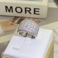 ราคา LoveWatch Seiko แปดหัวใจและแปดลูกศรแหวนยุโรปแฟชั่นแหวนเซอร์โคเนีย (20729787375)