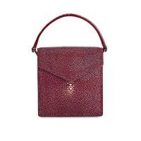 ราคา SUVIMOL Baby Mail To Me Boysenberry STINGRAY กระเป๋าจิ๋วทรงซองจดหมายสี่เหลี่ยมหนังปลากระเบนสีแดงเข้มอมม่วง (4080466123)