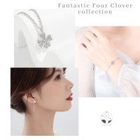 ราคา MNL Fantastic Four Clover สร้อยคอใบโคลเวอร์ 4 แฉกแห่งโชคลาภ สร้อยคอผู้หญิง สร้อยคอเงินแท้ สร้อยคอแฟชั่น สร้อยคอจี้ สร้อยคอเงิน จี้สร้อยคอ (21060331709)