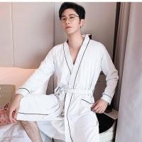 ราคา ชุดคลุมอาบน้ำ คุณภาพสูง เสื้อคลุมอาบน้ำ ชุดคลุม โรงแรมห้าดาว ชุดนอนคู่รัก เสื้อคลุมอาบน้ำแขนยาว หนา (20057505407)