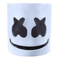 ราคา Halloween LED Light Up Marshmallow DJ Mask Headgear Marshmello Helmet EVA Bar Carnival Props OCT (20604256317)