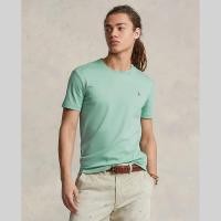 ราคา Sale Polo Ralph Lauren เสื้อยืดผู้ชาย Tee Custom Slim Fit Soft Cotton T Shirt รุ่น MNPOTSH1N821876 สีเขียว (20809322088)