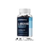 ราคา L Arginine L Citrulline Booster สำหรับผู้ชาย ประสิทธิภาพความทนทานสำหรับการออกกำลังกาย 60 NO L Arginine Plus แคปซูลมังสวิรัติ (18537298918)
