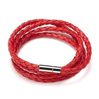 ราคา สร้อยข้อมือทอเชือกหนัง PU เครื่องประดับกำไลสีดำสร้อยข้อมือผู้ชายถักสำหรับชายคู่รักชายวันเกิดคู่ (13545735226)