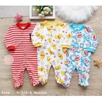 ราคา โดเรม่อนชุดนอนเด็กแรกเกิด ชุดหมีคลุมเท้าลายDoraemonแบบใหม่ ชุดหมีขายาวแขนยาวเด็กแรกเกิด 9เดือน แพ็ค3 ชุดราคา400บาท มีชำระสินค้าปลายทาง (4342224288)