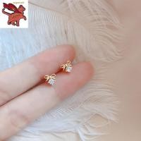 ราคา ต่างหูทองผู้หญิง ต่างหูแฟชั่น ทองคำแท้ 96 5 ต่างหูทองคําแท้ 18K ต่างหูสตั๊ดผีเสื้อขนาดเล็กสําหรับผู้หญิงต่างหูรูปหัวใจแบบเกาหลี (20890899515)