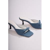 ราคา 25twentyfives Cali รองเท้าแต่งโบว์ส้นเข็ม สูง2นิ้ว New in (21302155238)