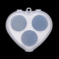 ราคา กล่องเก็บไข่งามพัฟแต่งหน้ากล่องเก็บของพกพาฟองน้ำรูปหัวใจแบบโปร่งใส PP (20858873994)