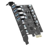 ราคา PCI Express USB Add on Card PCIE Adapter Card for Desktop PC Host Card Support Windows 10 8 7 XP (20126549443)