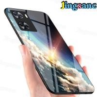 ราคา Jingsanc สำหรับ OPPO A57 A77s เคสใส่โทรศัพท์ Rainbow Gradient Fantasy Starry Glass สีสันสดใส Scratchproof Soft TPU Edge Cover (15543158702)