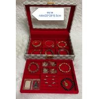 ราคา กล่องใส่เครื่องประดับ1 ชั้น ขนาดใหญ่ ขนาด 8 x 11 x 2นิ้วใส่สร้อยคอ (16603205542)
