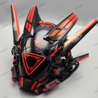 ราคา Cyberpunk mask Predator helmet cosplay mechanical tactical mask illuminated full face gas mask JYUE (20496257319)