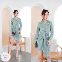 ราคา SG467 เดรสคอปกสูท ดีเทลสวยมากๆ ผ้าซาตินย่น ทรงสวย ดูแพงมากๆเลยคร่าาาา Freesize อกได้ถึง 34 40 เอว 26 34 สะโพกได้ถึง 36 40 สี เขียว กรมท่า ดำ น้ำตาลครีม แดงไวน์ ส้มอิฐ (20597274305)