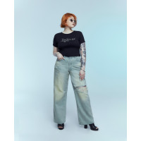 ราคา Merge Official Signature Jeans 01 New Colors พร้อมส่ง กางเกงยีนส์เอวสูง ทรงกระบอกตรง 4 สี (15570773551)