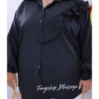 ราคา เสื้อเชิ้ตสาวอ้วน อก 60 นิ้ว ไซส์ใหญ่ งานสวย ปัง เสื้อเชิ้ตทำงานคนอ้วน เสื้อเชิ้ตแขนยาว A859 (18543867691)