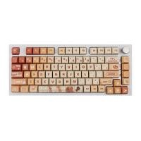 ราคา Caramel Bear Cute Cartoon Bear Keycap 133 Keys XDA Height PBT Five sided Sub Keycap Mechanical Keyboard Keycap (20469016353)