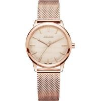 ราคา Julius นาฬิกาข้อมือผู้หญิง แบรนด์เกาหลี สีโรสโกลด์ สายสแตนเลส รุ่น JA 982 (381191246)