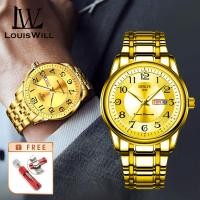 ราคา LouisWill นาฬิกาควอตซ์แฟชั่นนาฬิกาสำหรับผู้ชาย LouisWill นาฬิกาสายเหล็กนาฬิกากันน้ำ30เมตรนาฬิกากันน้ำจำนวนมากนาฬิกาข้อมือออกแบบหรูหราพร้อมปฏิทินตัวชี้เรืองแสง (21108761148)