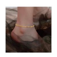 ราคา 18k ทอง เค แท้จี้ 99 99 น้ำหนัก โซ่เท้ากระดูกงูมะฮอกกานีขนาดเล็กสำหรับครอบครัวของขวัญ (19425781633)
